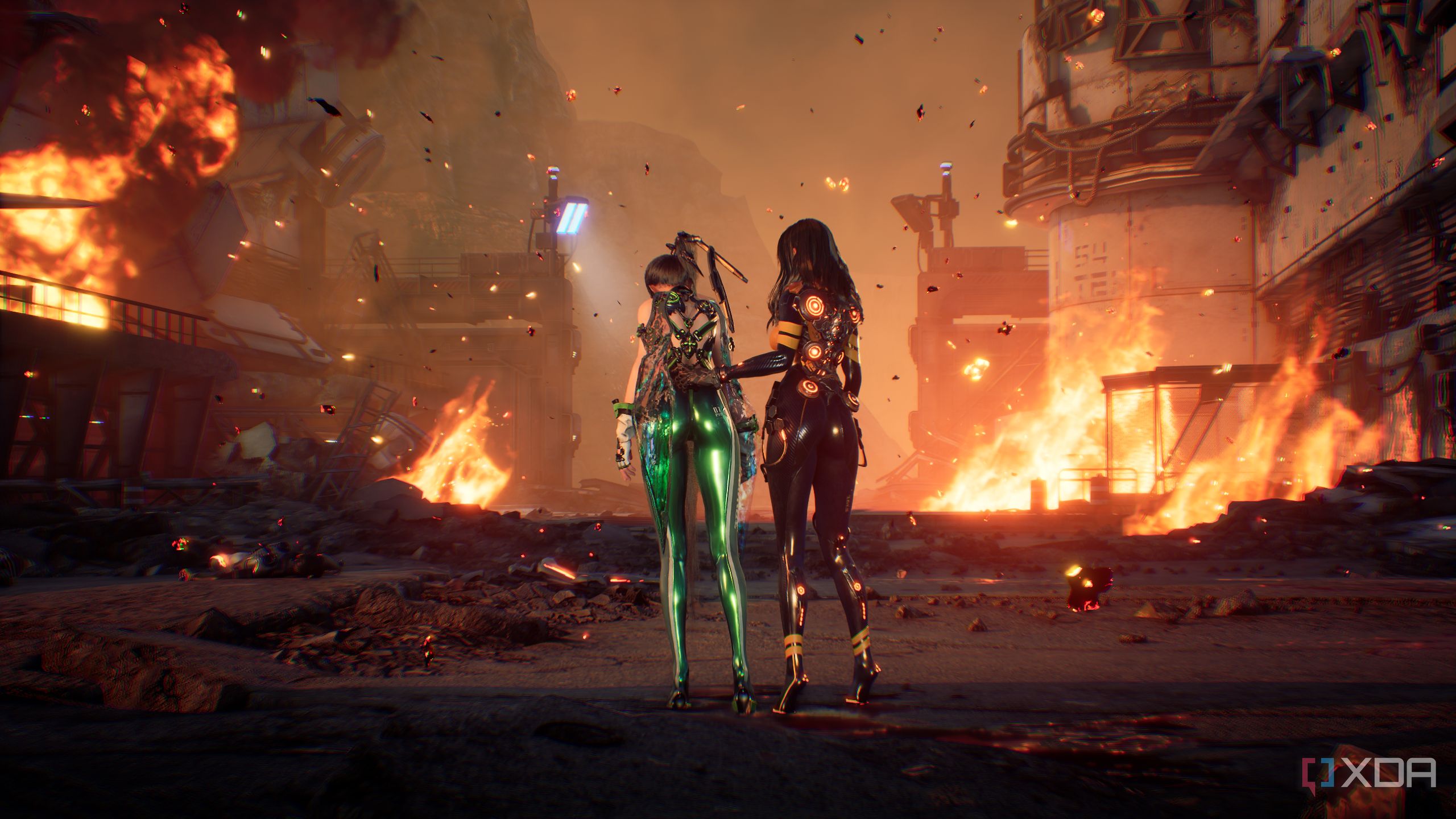 Eve and Tachy in Stellar Blade PC.
