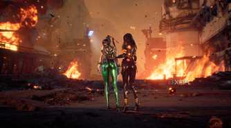 Eve and Tachy in Stellar Blade PC.