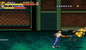 A screenshot from the arcade game Streets of Rage 2.