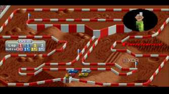 Screenshot from the SNES game Super Off Road.