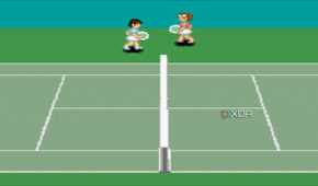 Screenshot from the SNES game Super Tennis.
