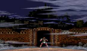 A screenshot from the 1991 SNES game Super Castlevania IV.