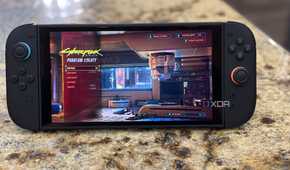 Cyberpunk 2077 main menu on Switch 2