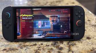 Cyberpunk 2077 main menu on Switch 2