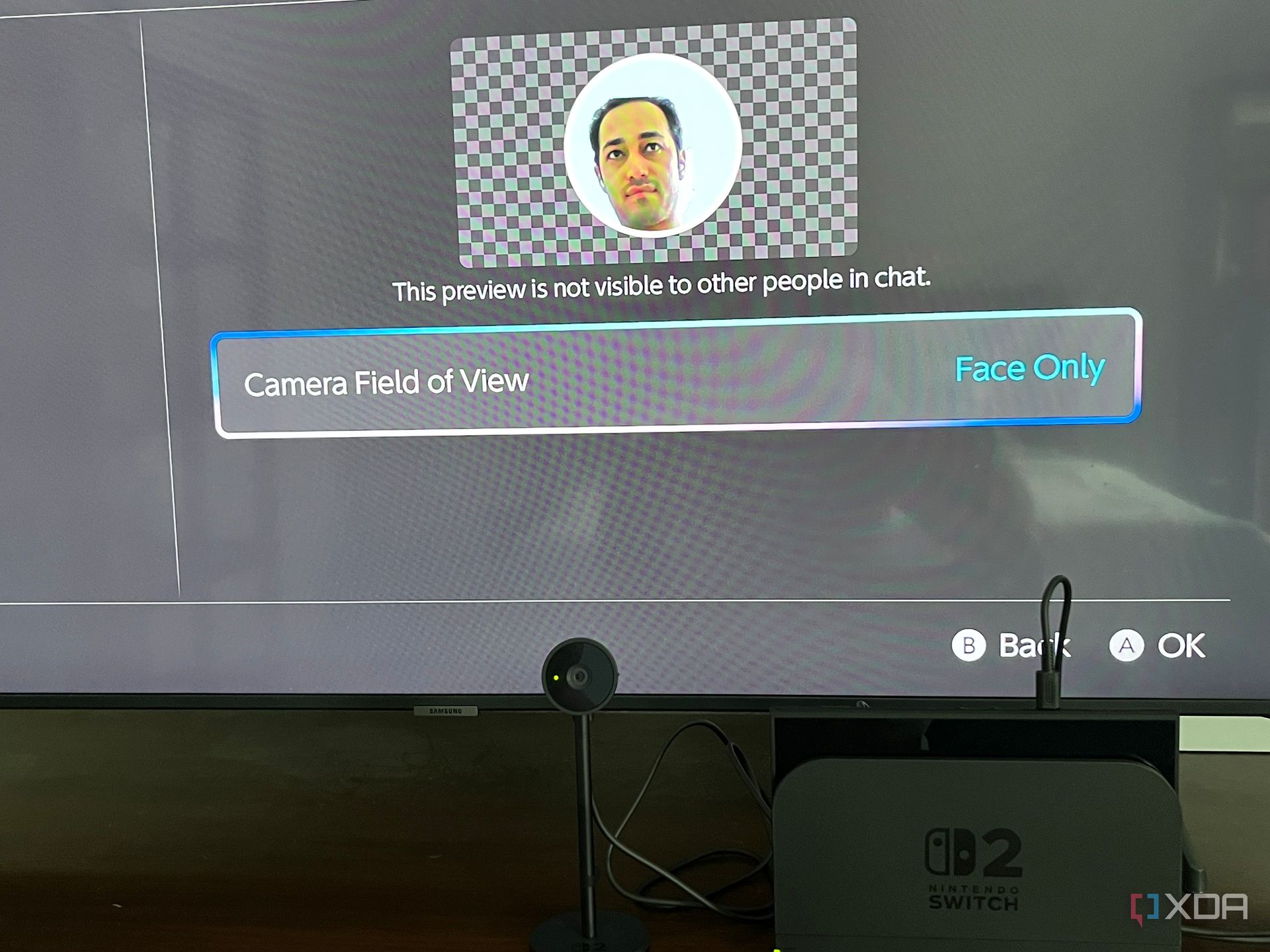 A picture of the Nintendo Switch 2 Camera with GameChat