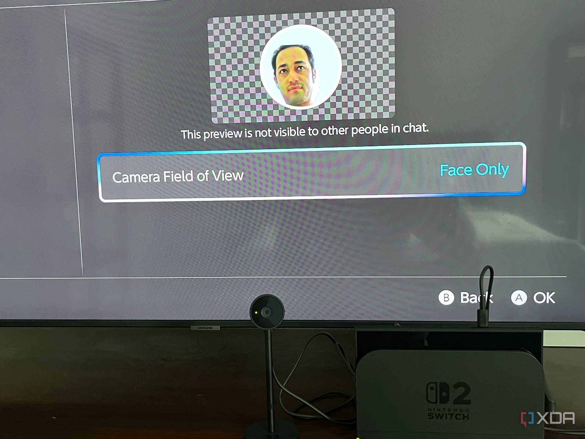 A picture of the Nintendo Switch 2 Camera with GameChat