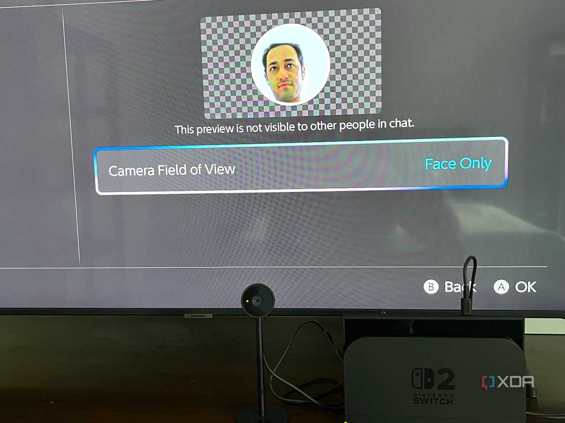 A picture of the Nintendo Switch 2 Camera with GameChat