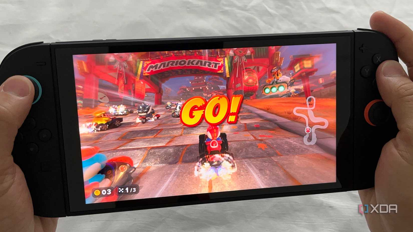 A picture of Mario Kart World online being played on Nintendo Switch 2