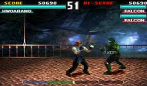 A screenshot from the Force Mode of Tekken 3.