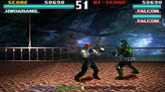 A screenshot from the Force Mode of Tekken 3.