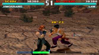 A screenshot from the Force Mode of Tekken 3.