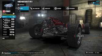 Screenshot from the crew running on PS4.