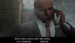 A screenshot from the 2002 PS2 game, The Getaway.