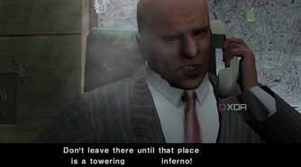 A screenshot from the 2002 PS2 game, The Getaway.