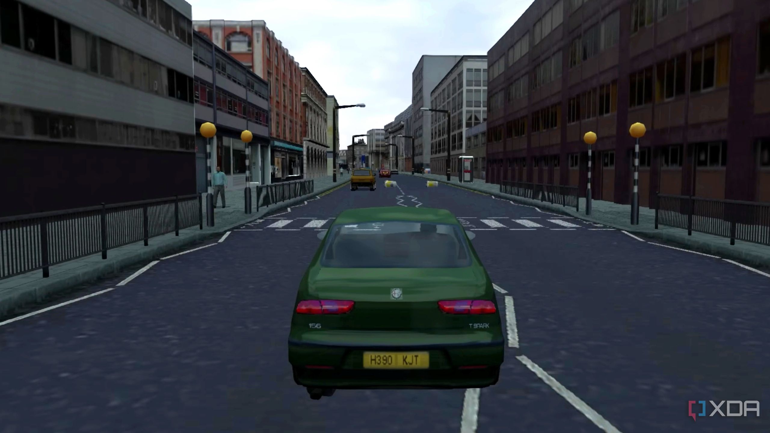 A screenshot from the 2002 PS2 game, The Getaway.