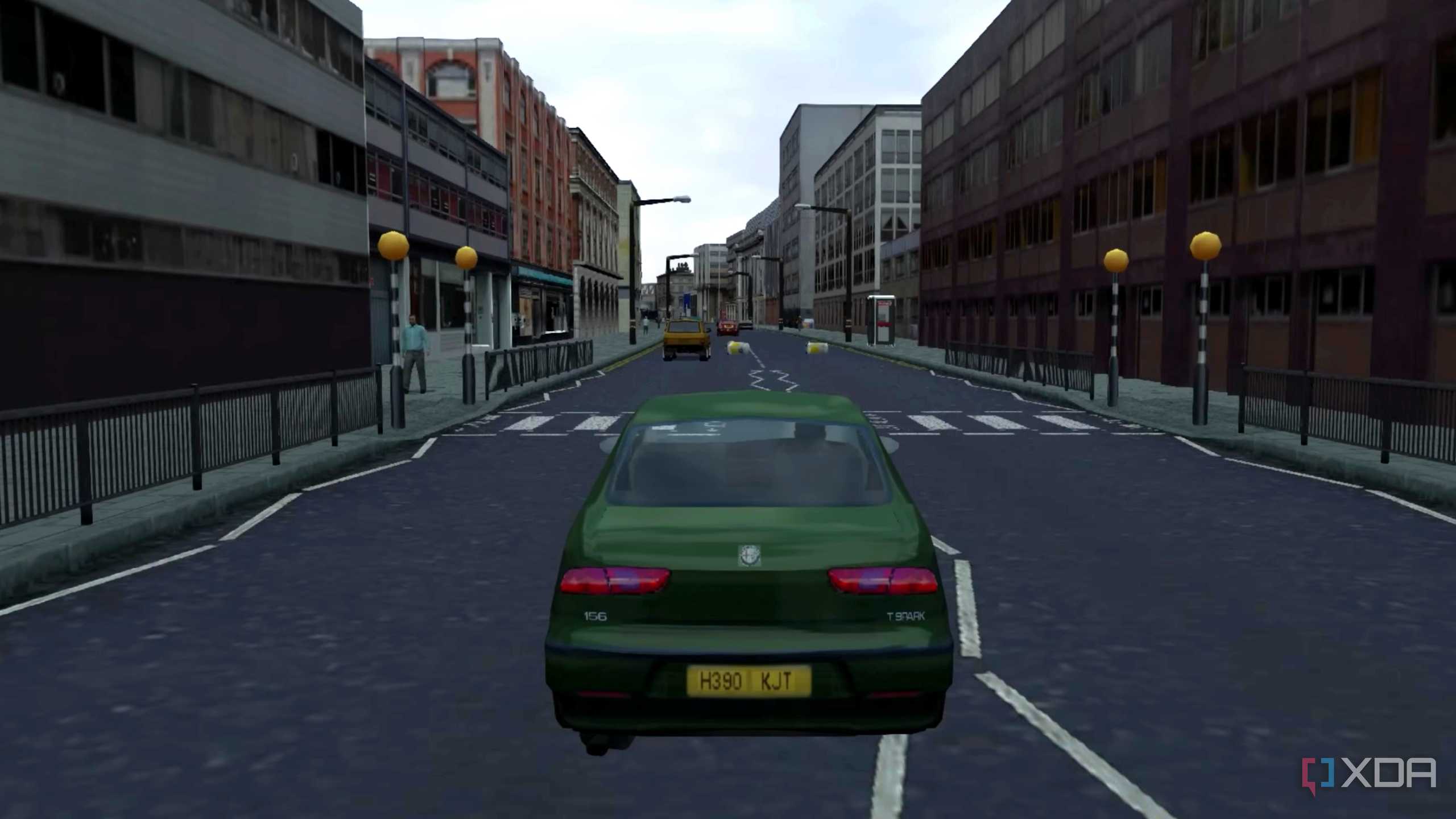 A screenshot from the 2002 PS2 game, The Getaway.