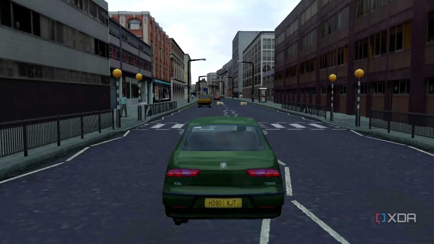 A screenshot from the 2002 PS2 game, The Getaway.