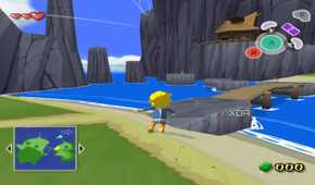 The Legend of Zelda: The Windwaker's Gamecube version running on Retroarch.