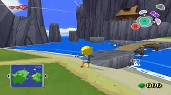 The Legend of Zelda: The Windwaker's Gamecube version running on Retroarch.