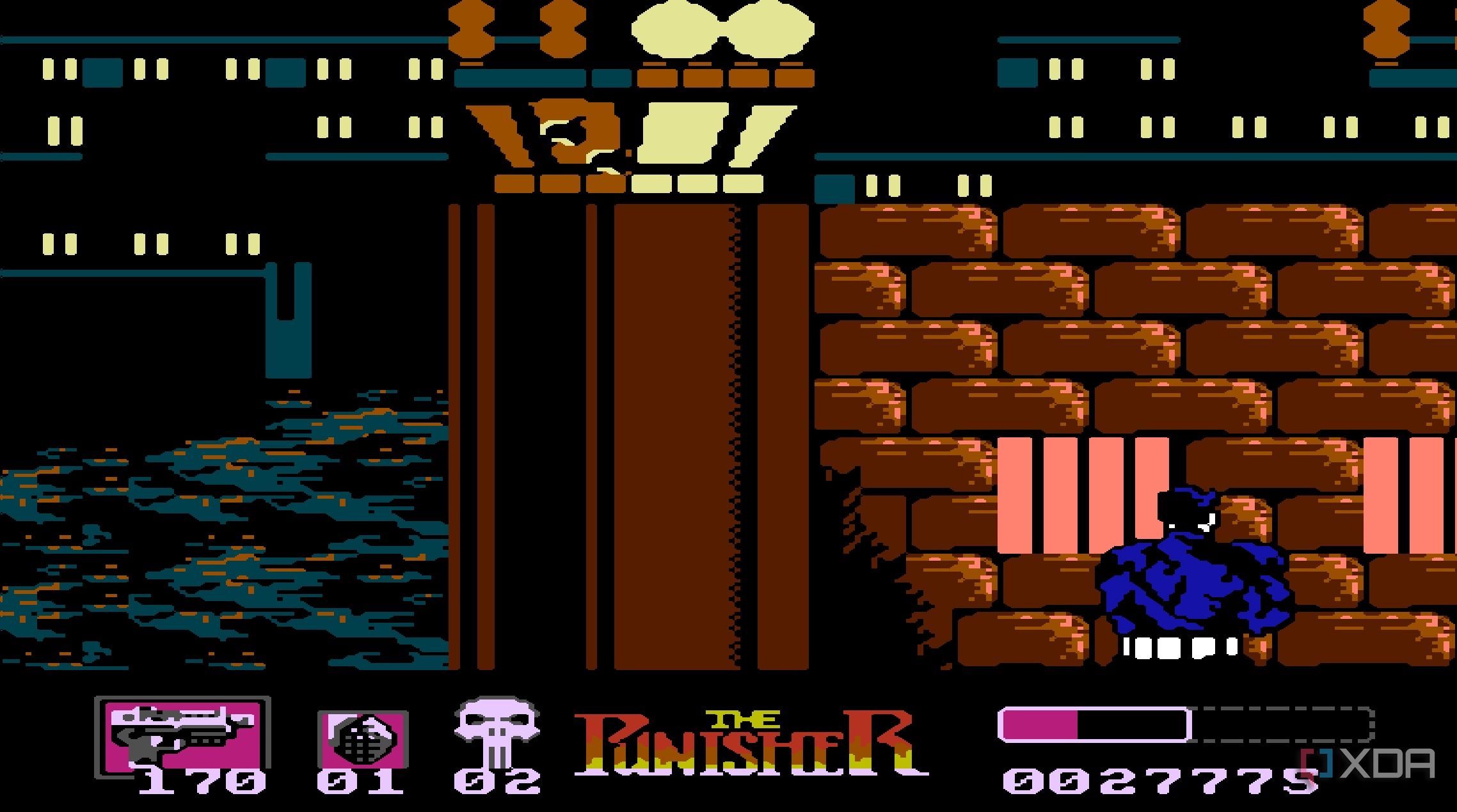 Screenshot from the NES game The Punisher.