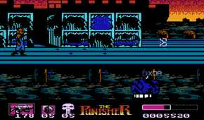 Screenshot from the NES game The Punisher.