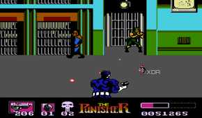 Screenshot from the NES game The Punisher.