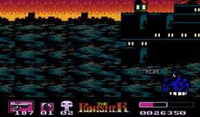 Screenshot from the NES game The Punisher.