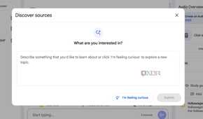 NotebookLM discover sources