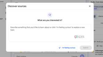 NotebookLM discover sources