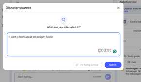 search for sources in NotebookLM
