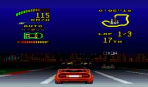 Las Vegas racing in the SNES game Top Gear 2.