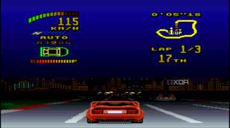Las Vegas racing in the SNES game Top Gear 2.
