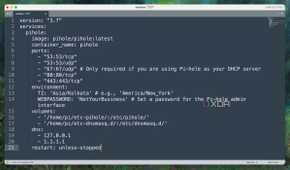 Using Text editor for editing YAML file