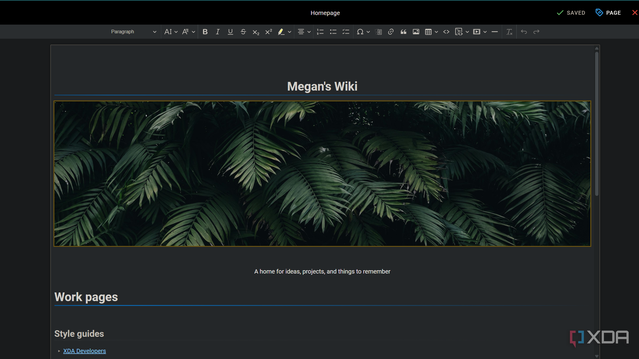I self-hosted a personal wiki with Markdown and search support