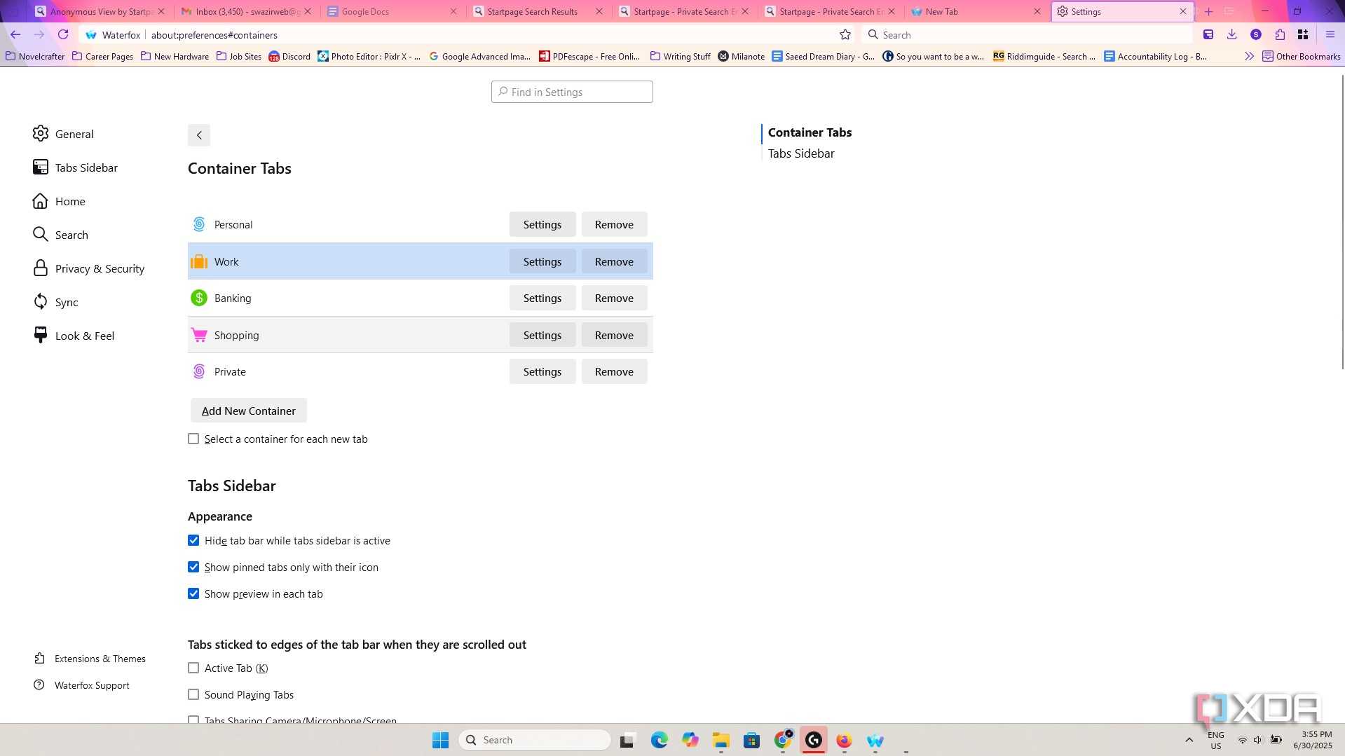 Container Tabs I ditched Firefox for this privacy-focused spinoff with better features