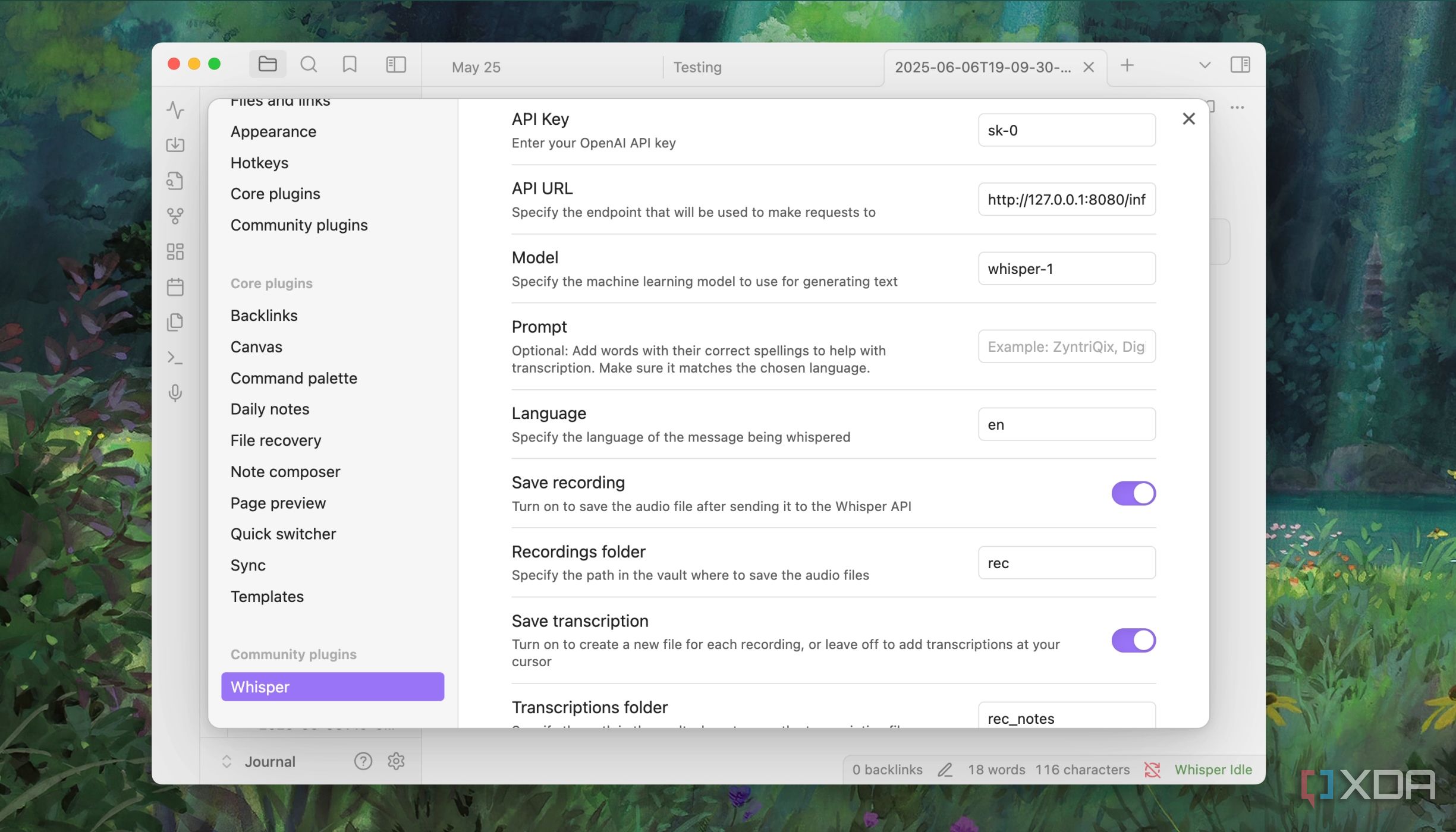 This free Obsidian plugin turns my voice into notes, and it all runs on ...