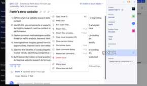 Add task details in YouTrack