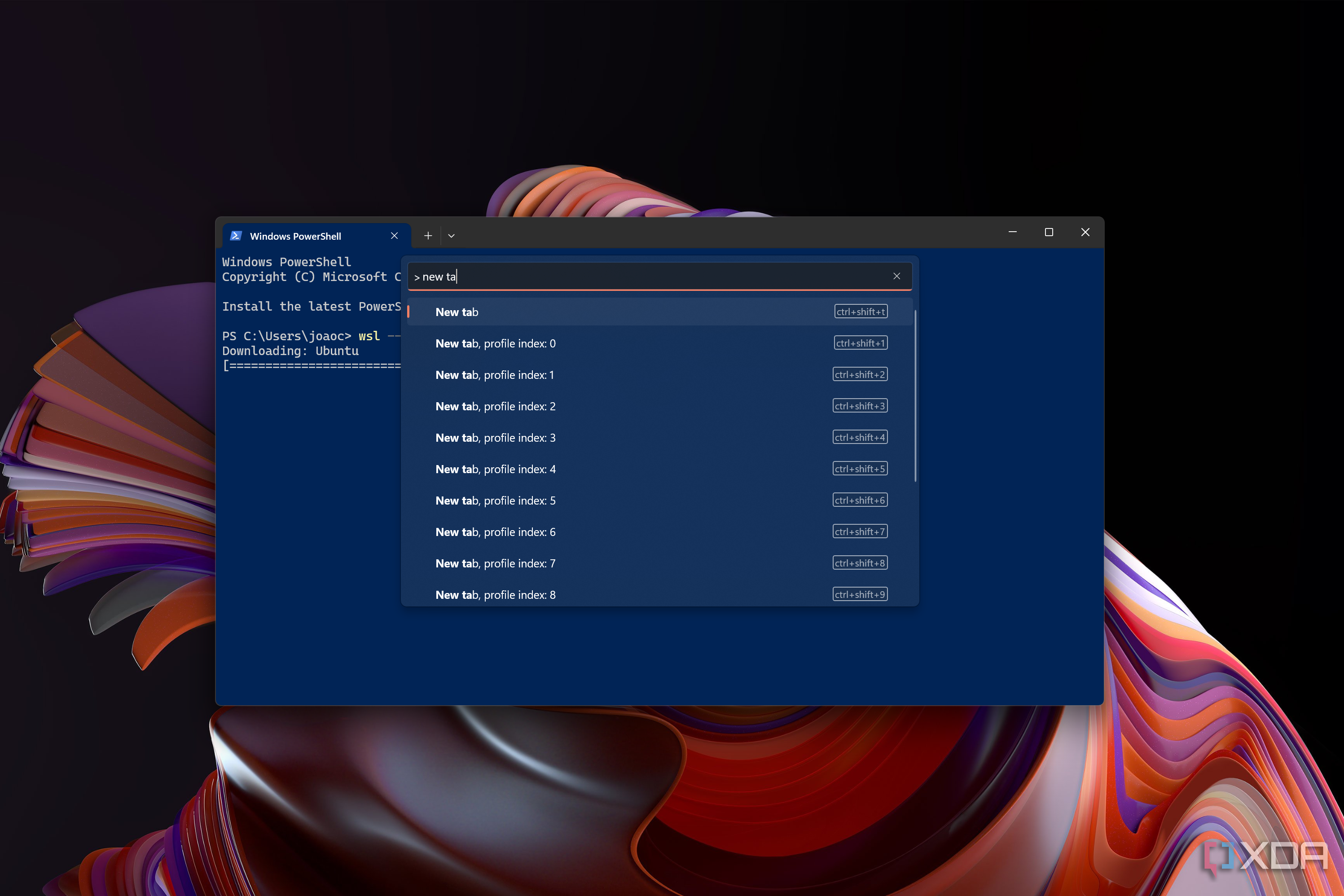 Windows Terminal Command Palette Microsoft Docs