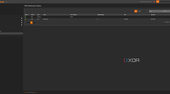 Showing WireGuard status in OPNsense with an open connection