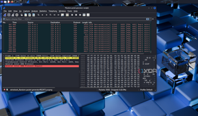 wireshark displaying packets