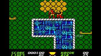 Screenshot from the NES game Wolverine.