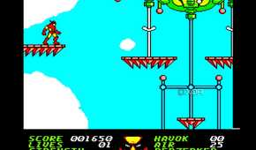 Screenshot from the NES game Wolverine.