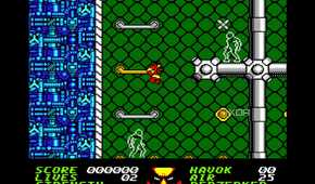 Screenshot from the NES game Wolverine.