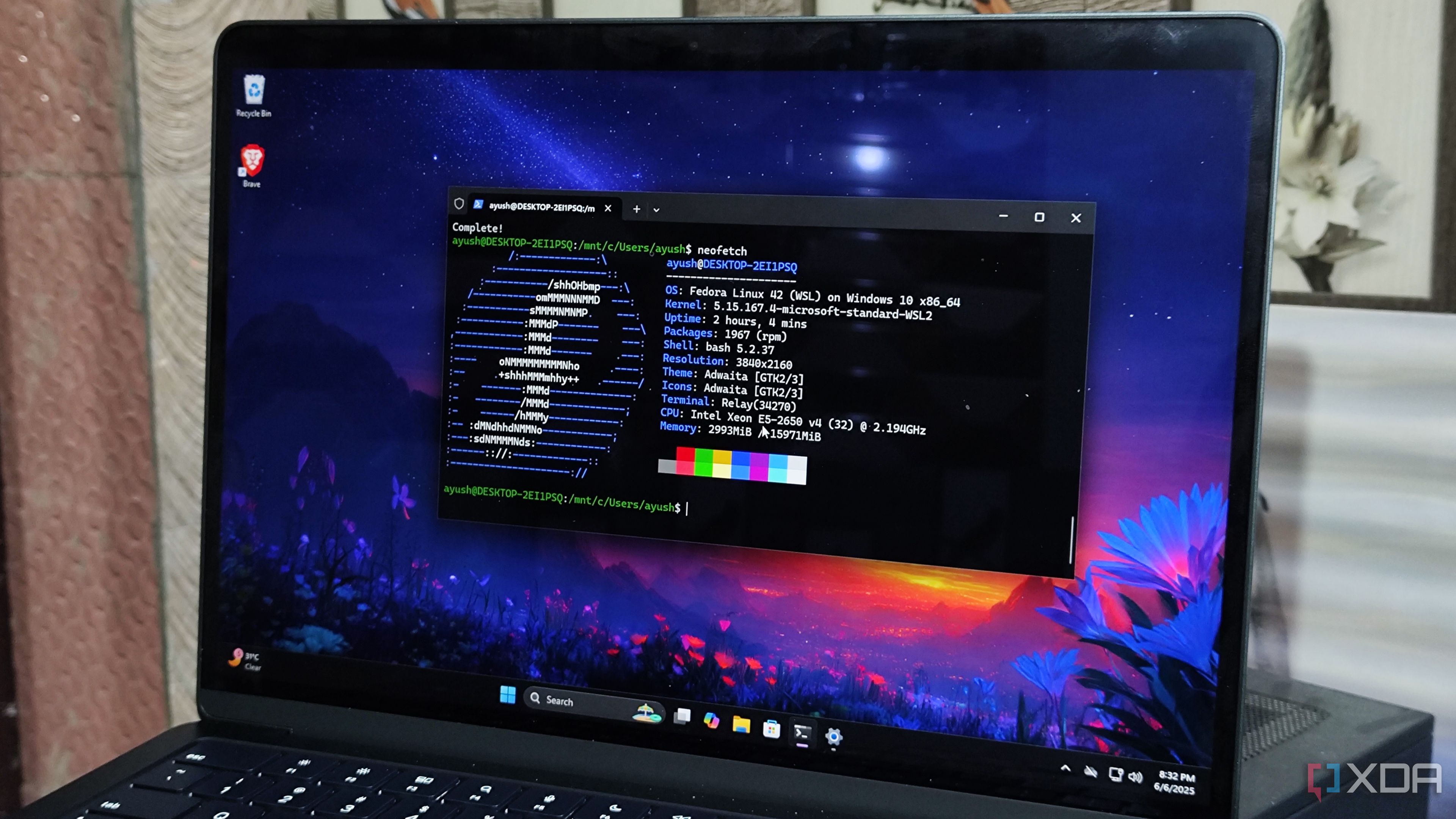 Ejecutando Fedora dentro de WSL