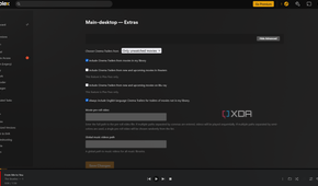 A screenshot of Plex's extra panel