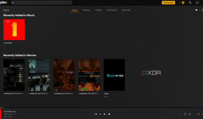 A screenshot of Plex's main interface