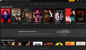 A screenshot of Plex's trending panel.