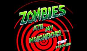 A screenshot from Zombies Ate My Neighbors, running on SNES9x.