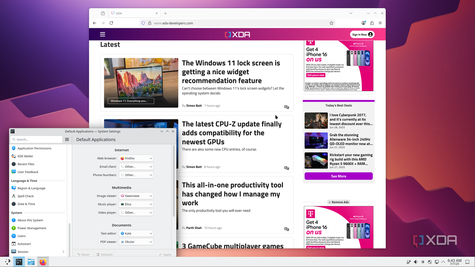 shows nixos plasma desktop environment