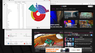 shows mint linux with open apps and utilities